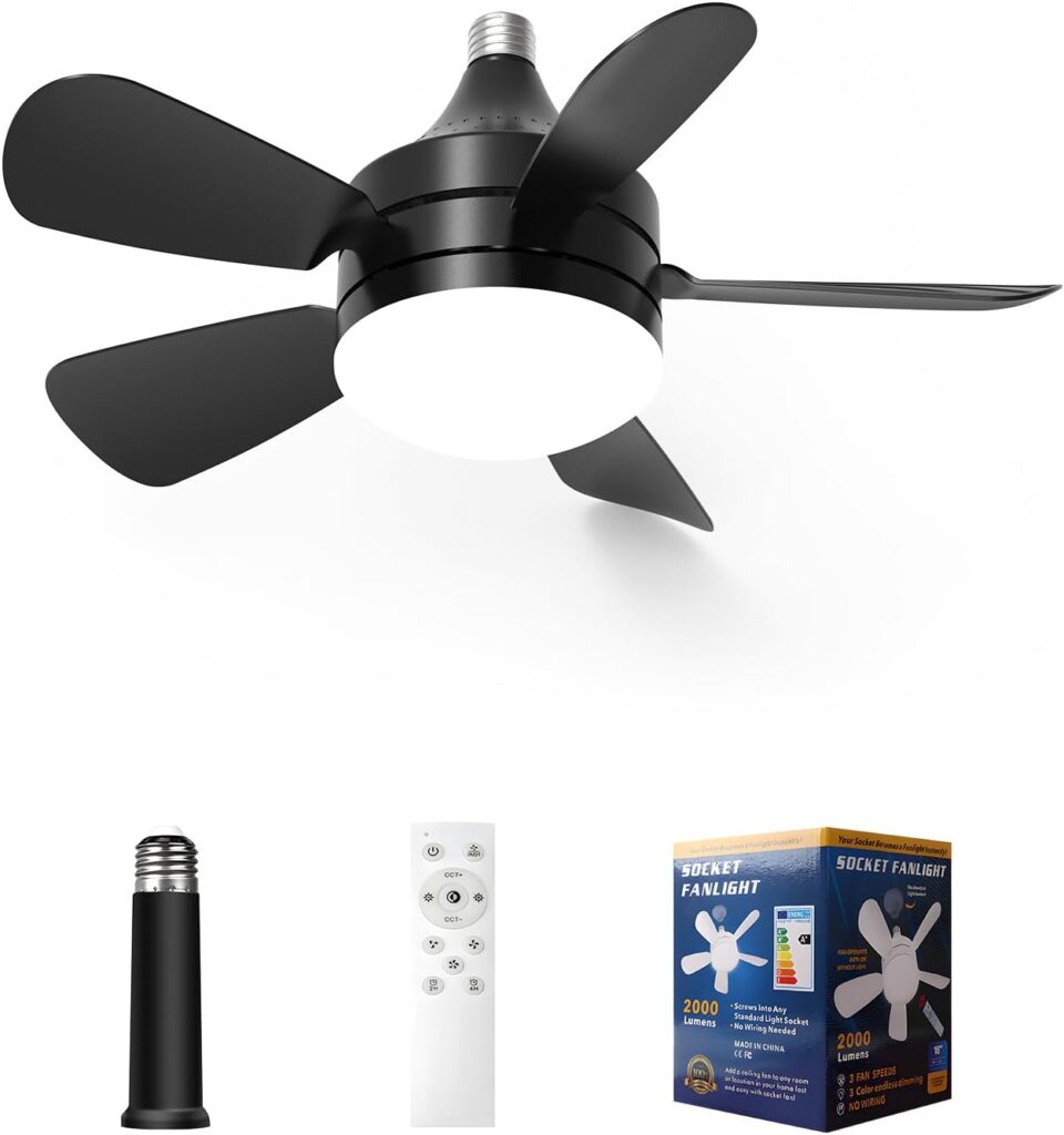 Socket Fan Light